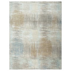 Jaipur Rugs 6X6 Feet Hand Knotted Carpet Wool And Bamboo Silk Beige & Brown Rug