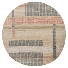 Jaipur Rugs 6X6 Feet Hand geknüpft Teppich Wolle Modern Beige Und Braun Teppich