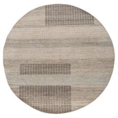 Jaipur Rugs 6X6 Feet Hand geknüpft Teppich Wolle Modern Blau Teppich