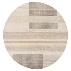 Jaipur Rugs 6X6 Feet Hand knotted Carpet Wool Modern Ivory Rug