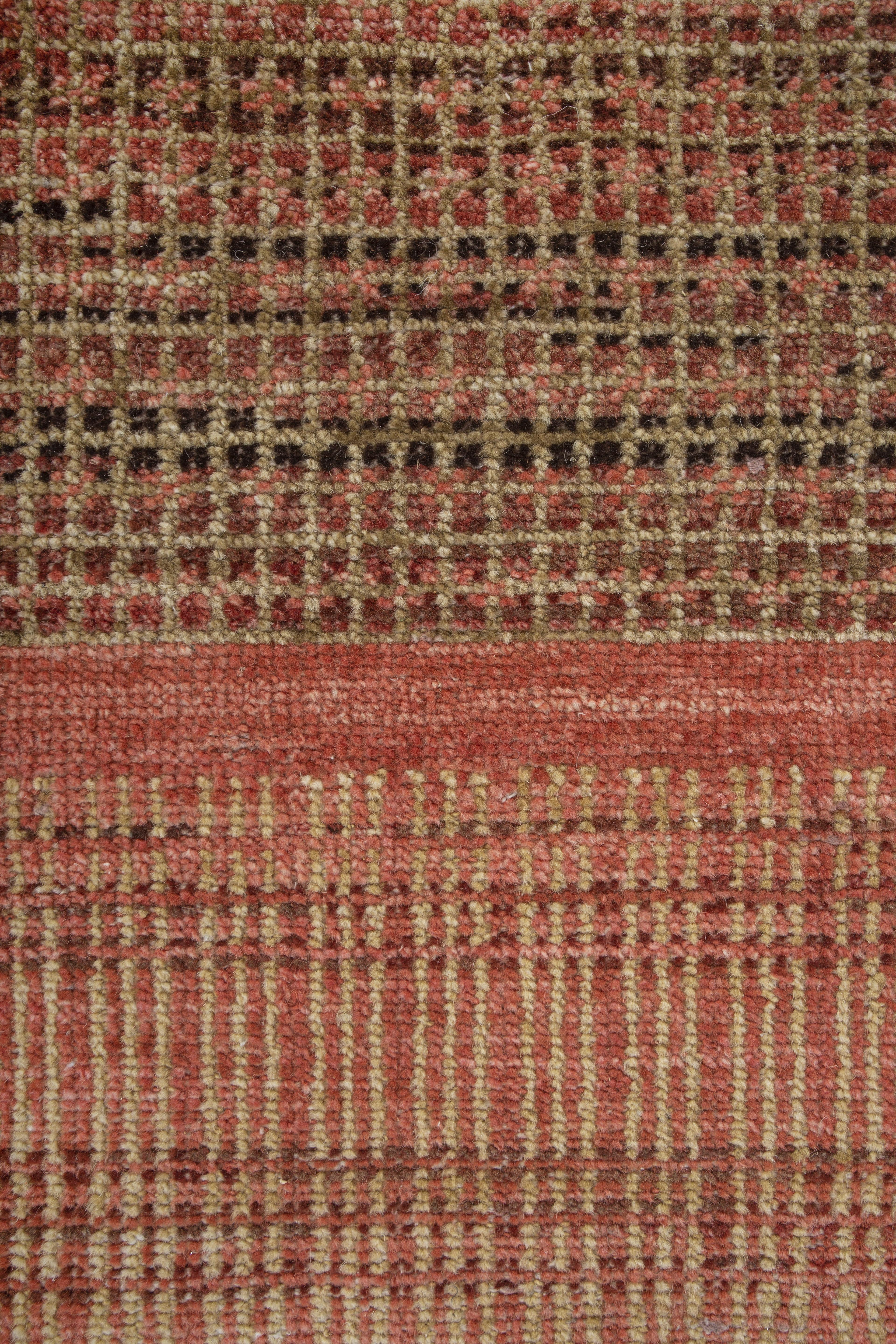 Jaipur Rugs 6X6 Pies Alfombra De Lana Anudada A Mano Moderna Rojo Y Naranja Indio en venta