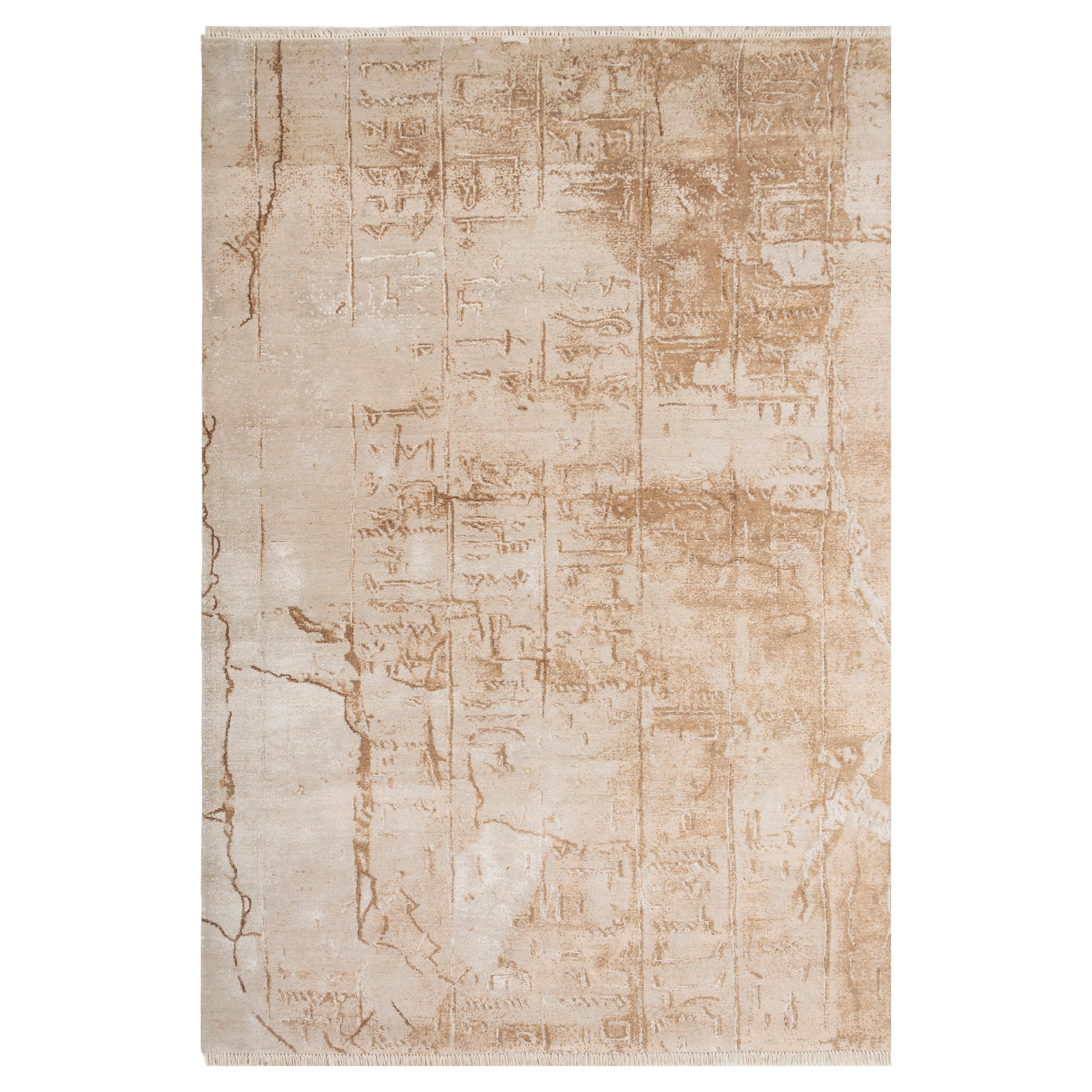 Jaipur Rugs 6X9 Pies Alfombra Anudada a Mano Lana Y Bambú Seda Beige Y  Marrón en venta