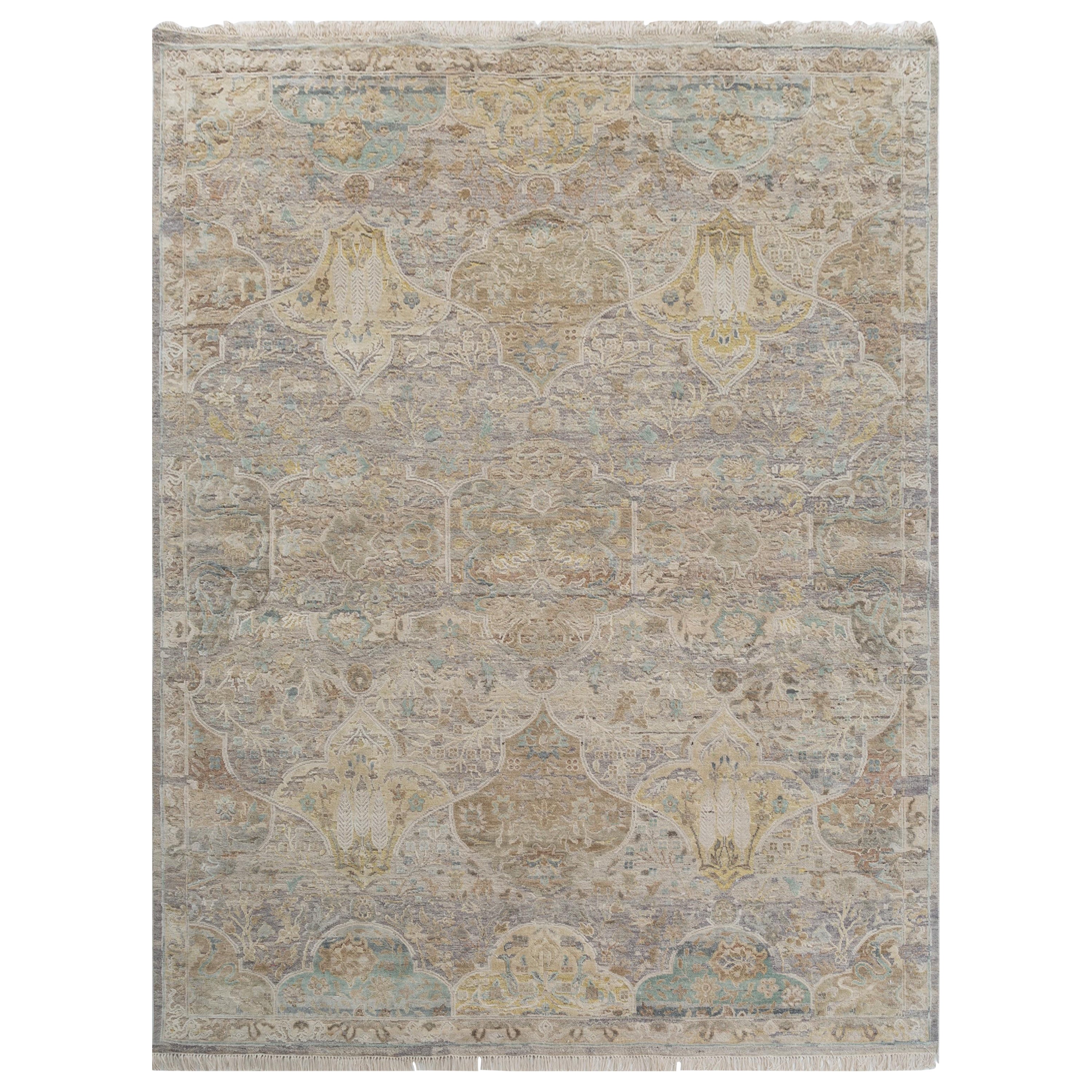 Timeless Medium Taupe Dunkel Elfenbein 180X270 Cm Handgeknüpfter Teppich