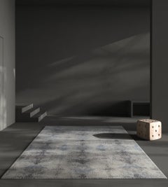 Jaipur Rugs 6X9 Feet Hand Knotted Carpet Wool And Silk Ivory Modern Abstract Rug