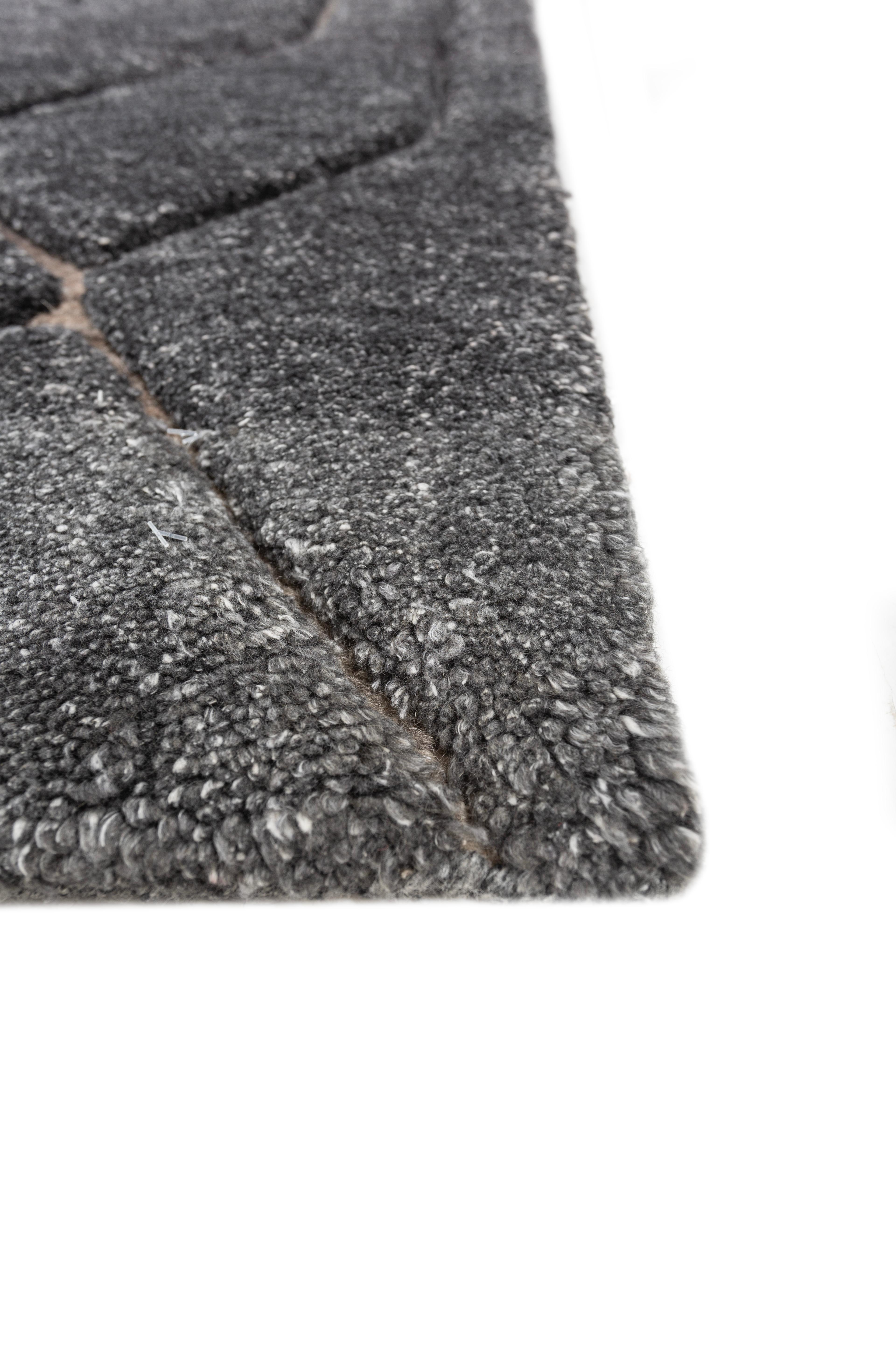 Moderno Jaipur Rugs 6x9 Piedi Tappeto annodato a mano in lana e Tencil moderno Blu in vendita