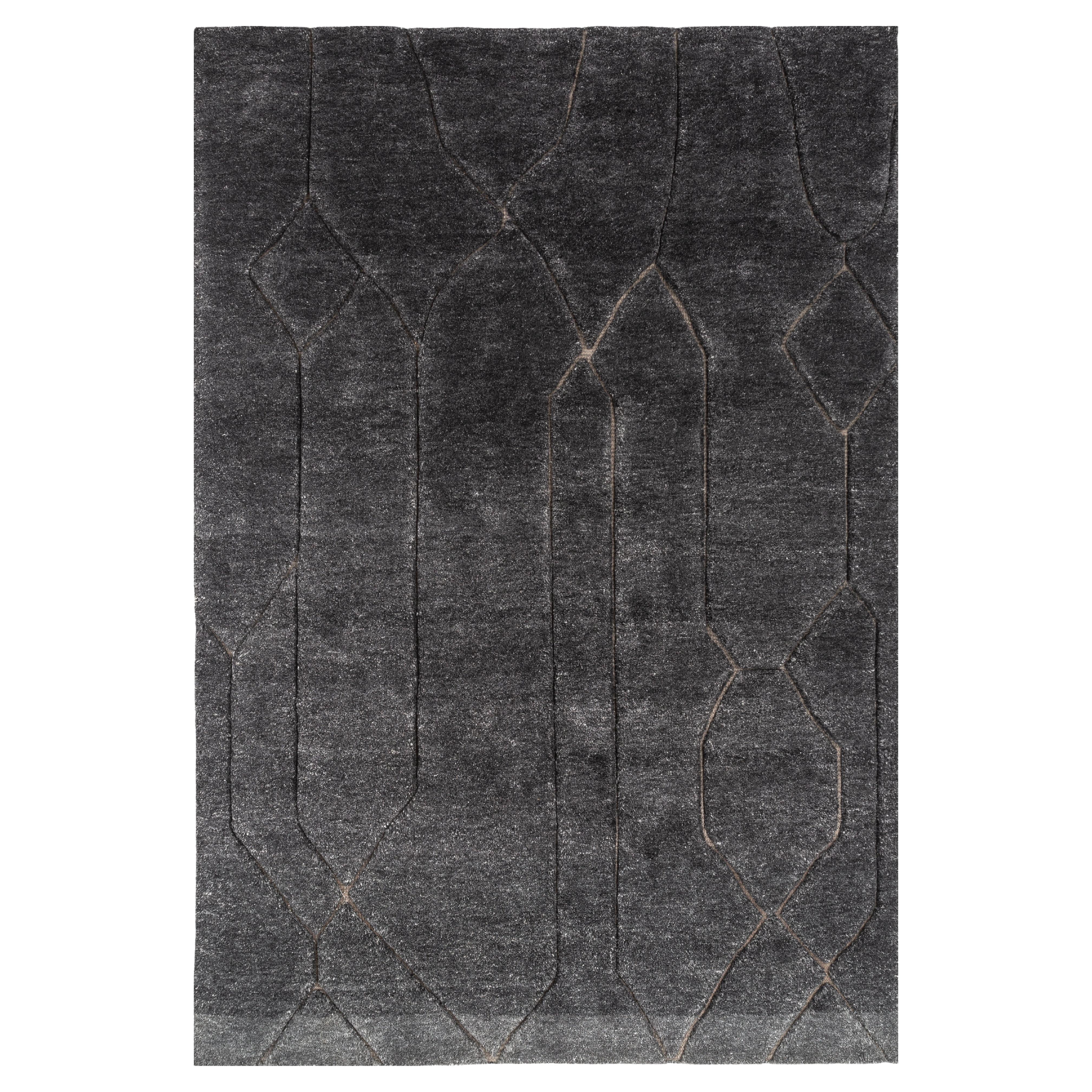 Jaipur Rugs 6x9 Feet Hand geknüpft Teppich Wolle und Tencil modern Blau Teppich