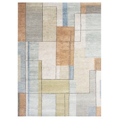 Jaipur Rugs 6X9 Piedi Tappeto annodato a mano in lana e tenclia moderno avorio