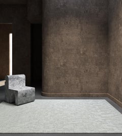 Jaipur Rugs 6X9 Feet Hand Knotted Carpet Wool Ivory Modern Abstract Rug