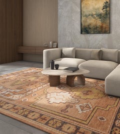 Jaipur Rugs 6x9 Feet Hand knotted Carpet Wool Modern Beige And Brown Rug