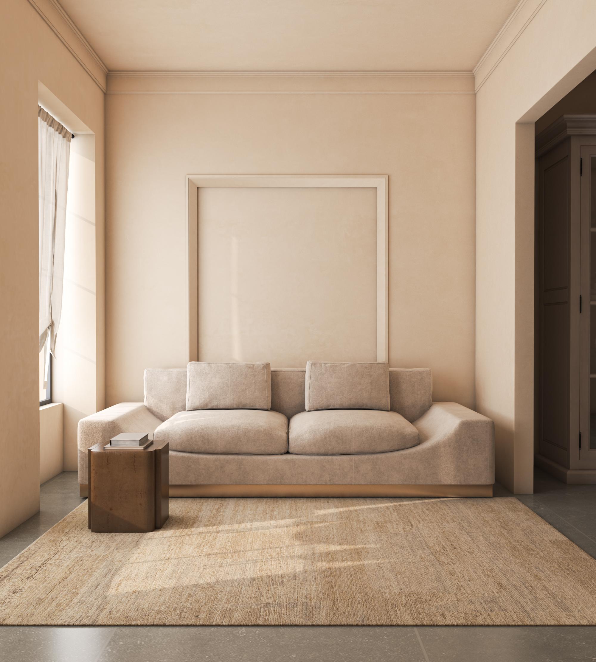 Jaipur Rugs Der allmähliche Niedergang von Zivilisationen bis hin zur Unordnung: Die Muster in dieser Collection'S scheinen dieses Gefühl der Unordnung zu erzeugen, und doch ist in jedem Muster ein fast hypnotisches Gefühl von Ruhe und Frieden zu