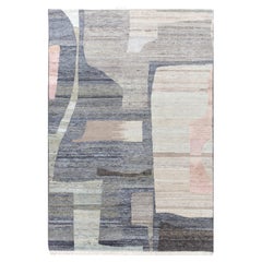 Jaipur Rugs 6X9 Feet Hand geknüpft Teppich Wolle Modern Grau Und Schwarz Rug