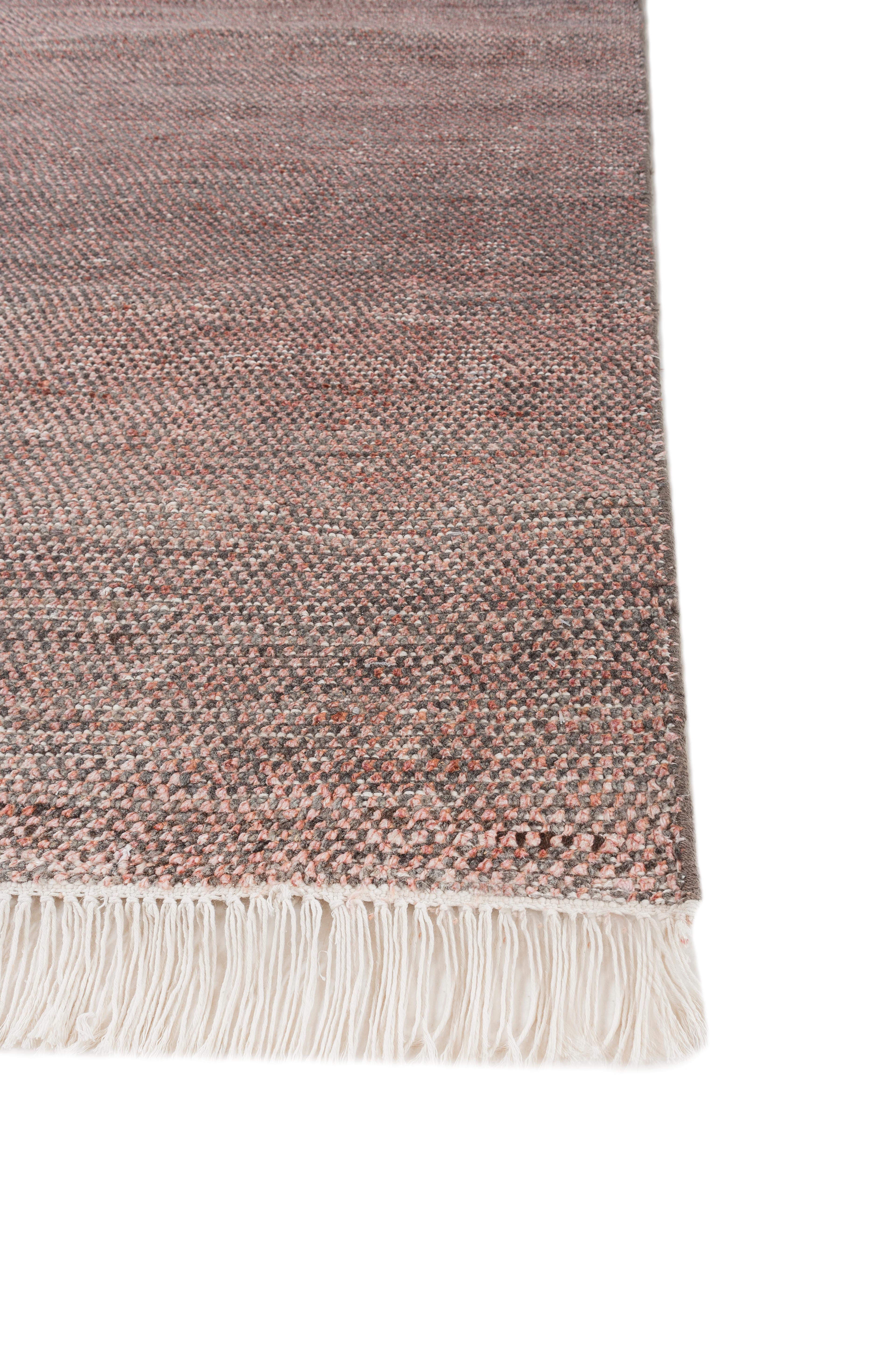 Indiano Tappeto Jaipur Rugs 6X9 Piedi Annodato a mano in Lana e Seta Grigio e Nero Moderno in vendita
