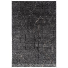 Tappeto Mellow Hues Caviar & Medium Gray 180X270 cm annodato a mano