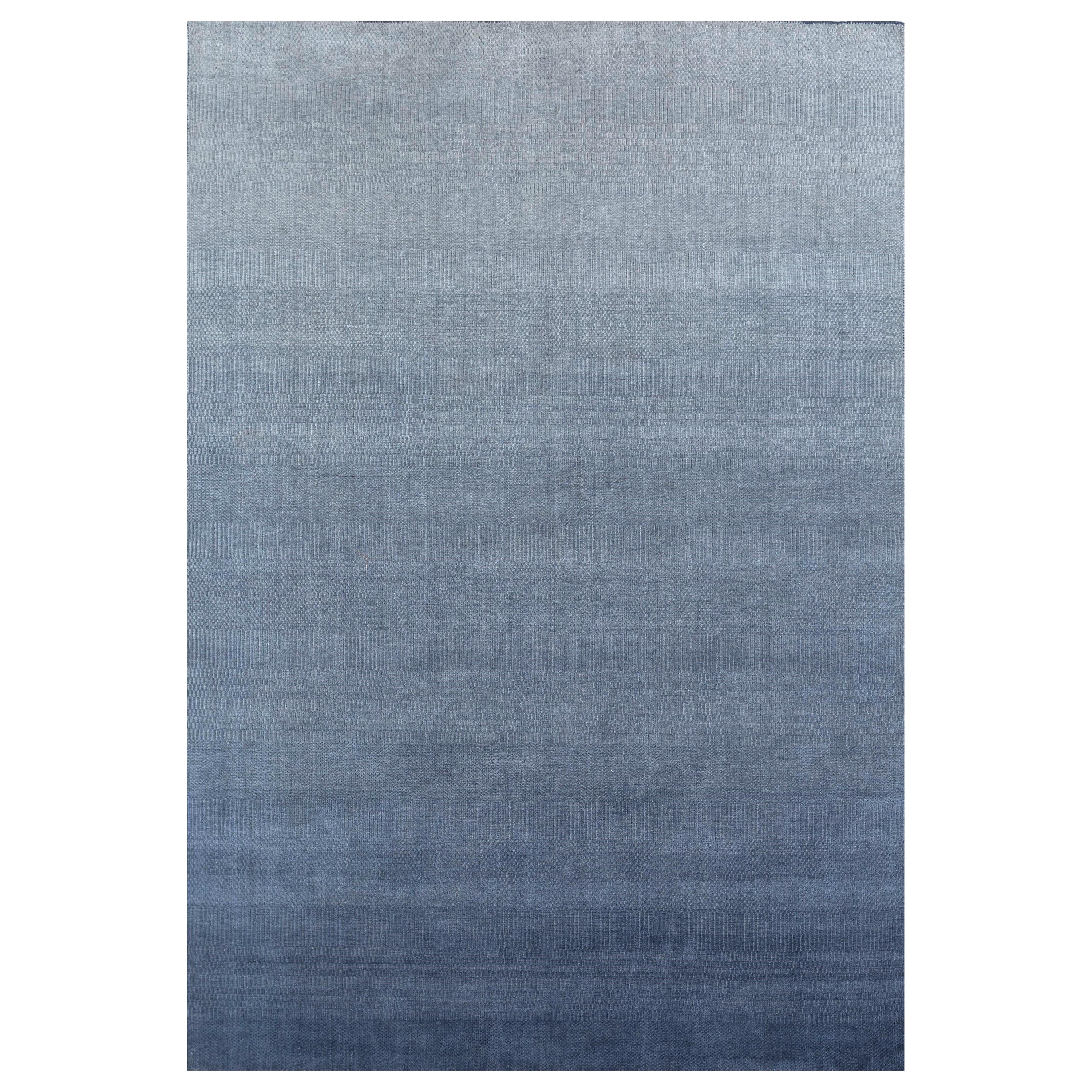 Tapis à main Celestial Hues bleu indigo Heaven en vente