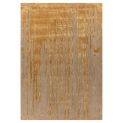 Jaipur Teppiche 6x9 Füße Hand getuftet Teppich Wolle und Viskose Moderne Gold Teppich