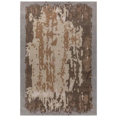 Radiant Ripple Medium Gold Mushroom 180x270 cm Tappeti trapuntati a mano