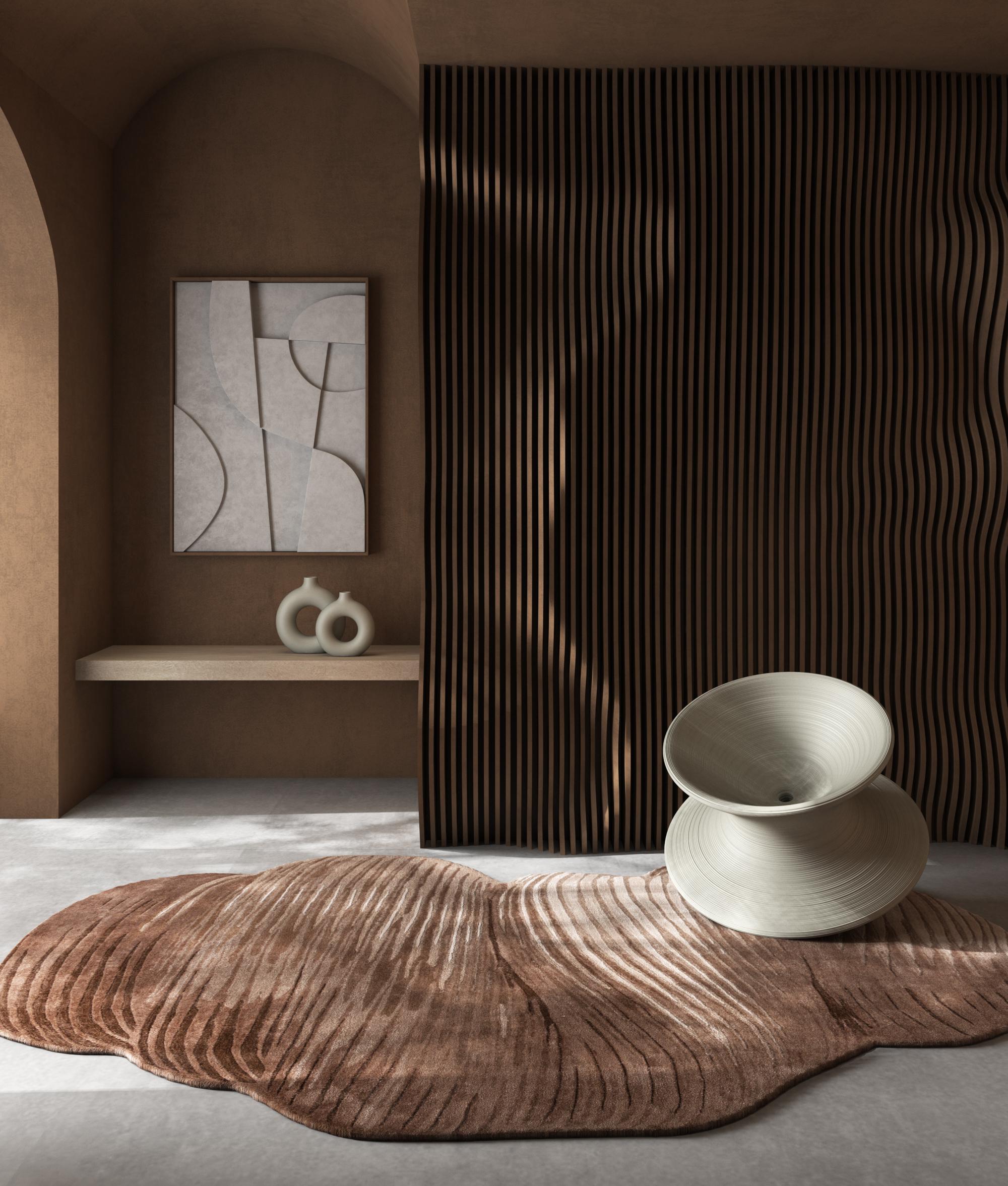 Jaipur Rugs Imagine the symmetry of the Art-Deco era with directional lines accompanied with the prismatic colour play. Lucid brings to you a collection of hand-tufted rugs designed from the plush feeling of wool and viscose. Beautiful hues peek