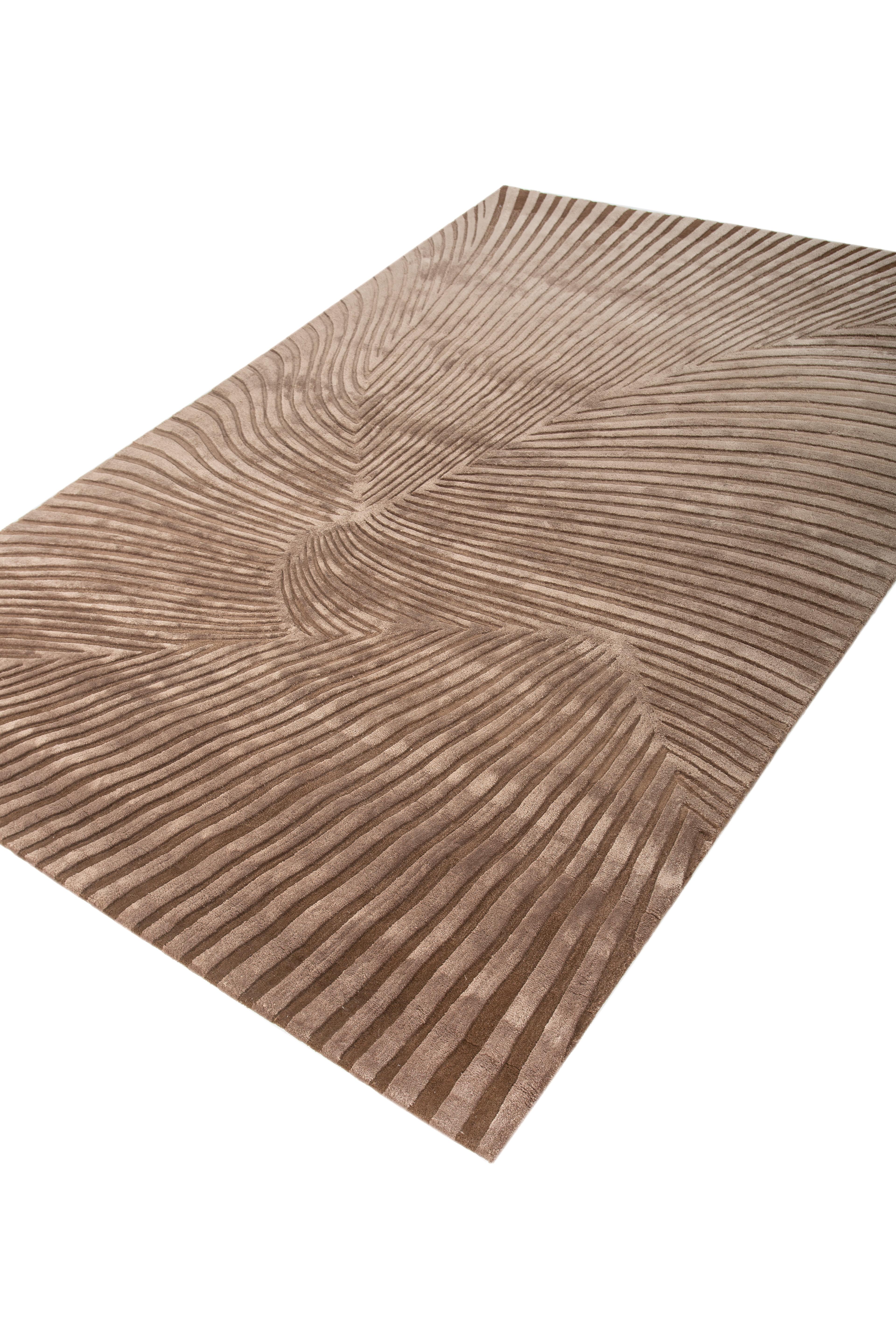 Alfombra Jaipur Rugs 6X9 Pies Alfombra de Lana y Viscosa Alfombra Moderna Beige y Marrón Tejida a Mano Moderno en venta