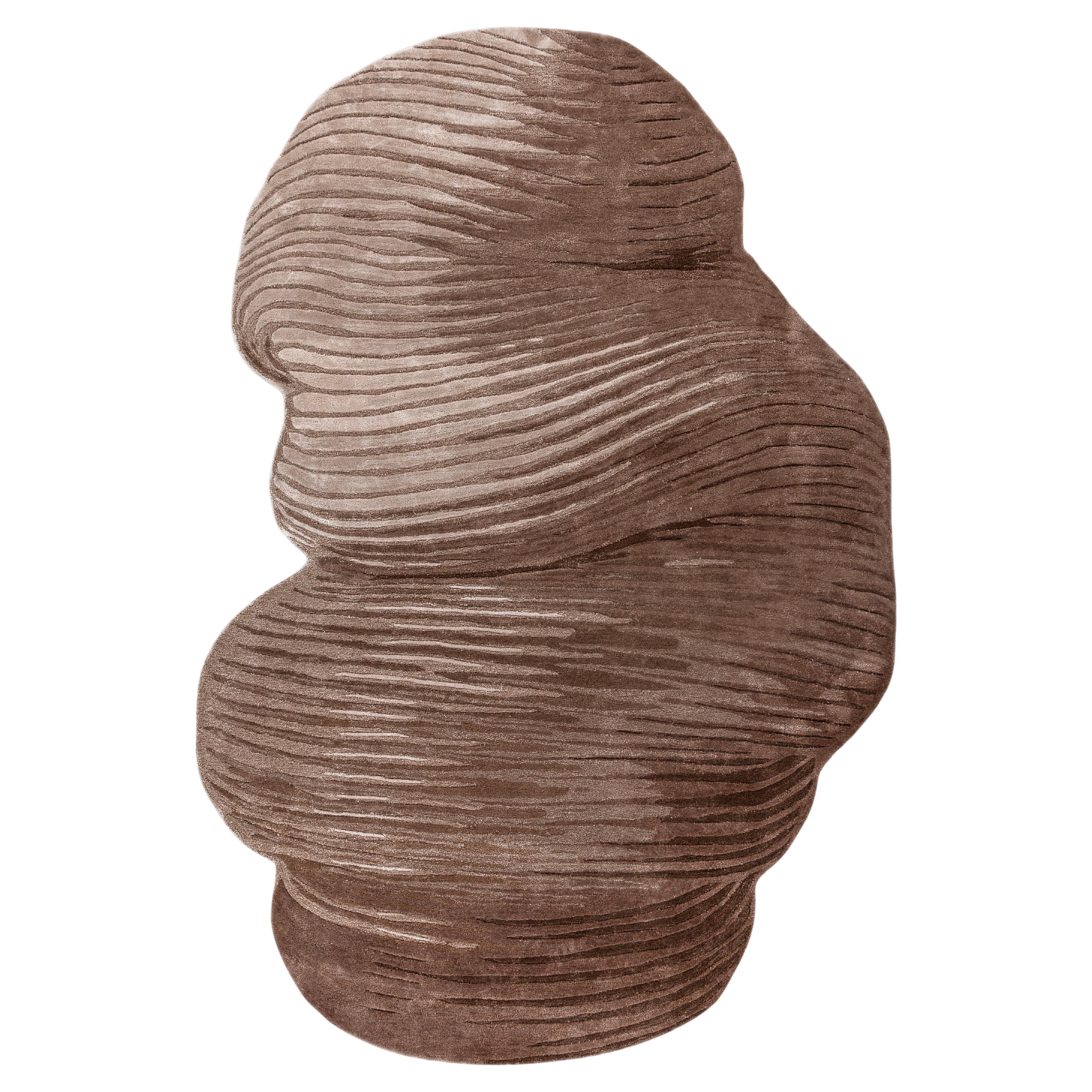 Jaipur Teppiche 6x9 Füße Hand getuftet Teppich Wolle & Viskose Moderne Beige & Braun Teppich