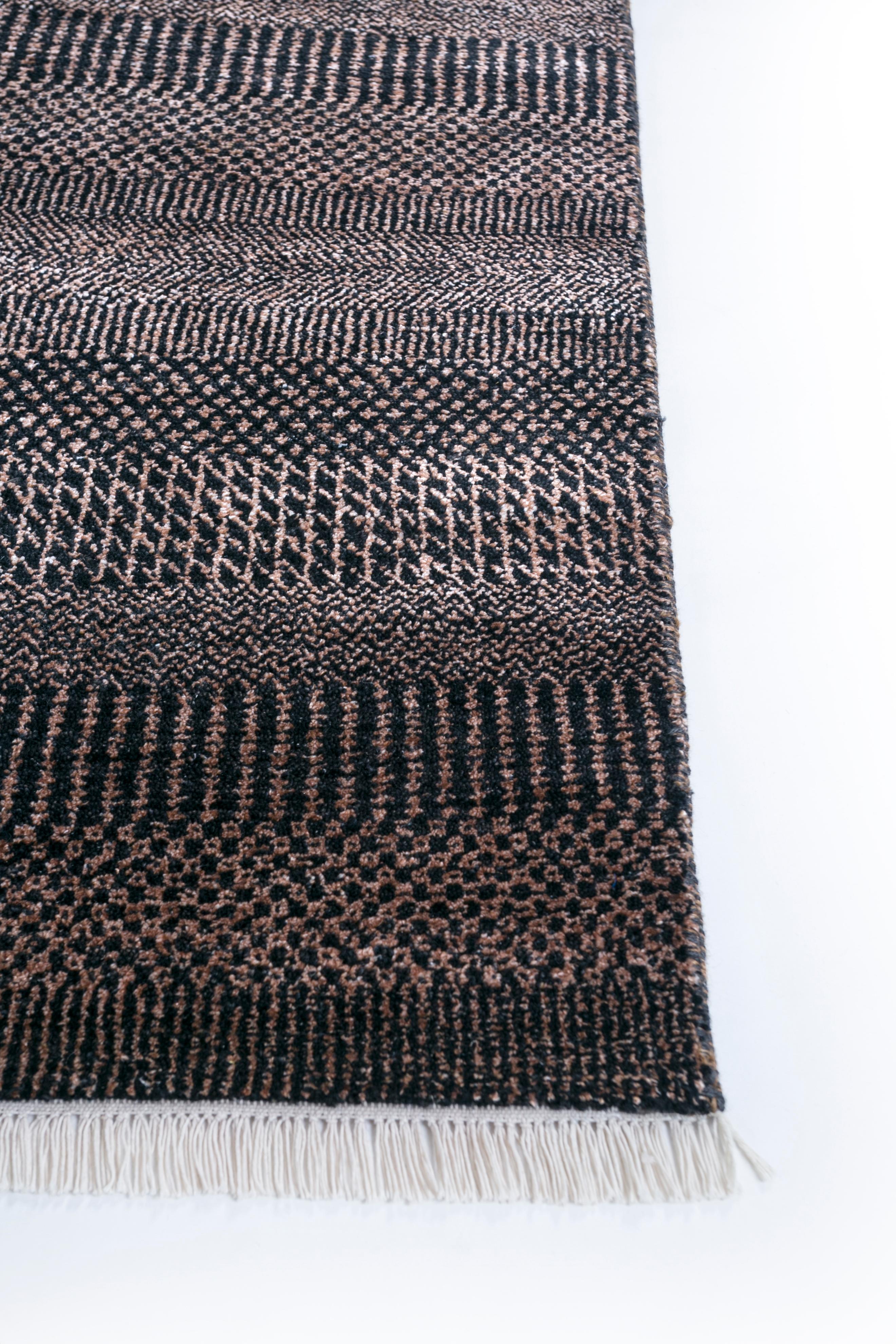 Jaipur Rugs 7'6x10 Feet Hand geknüpft Teppich Wolle und Viskose Moderne Beige Teppich (Indisch) im Angebot