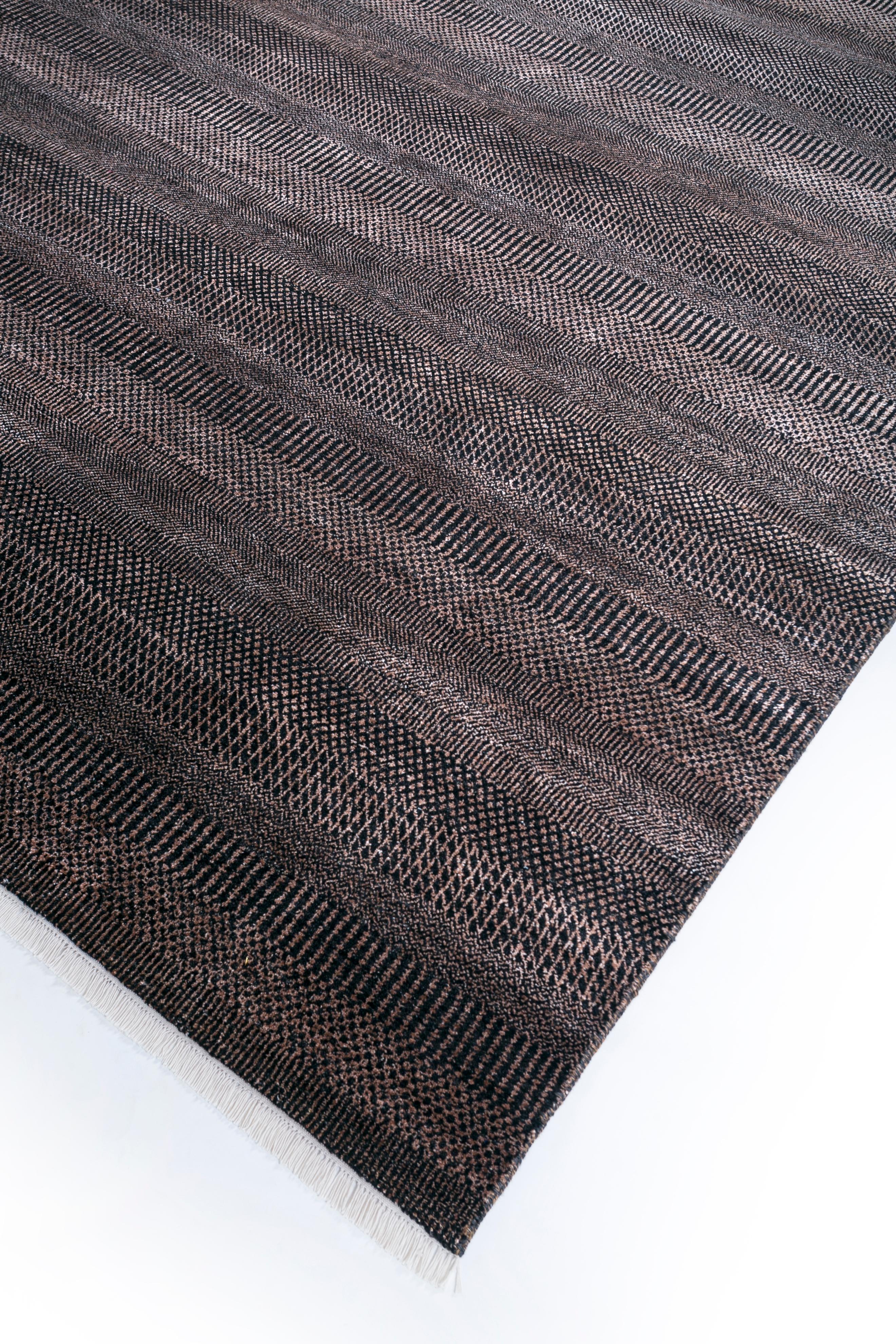 Jaipur Rugs 7'6x10 Feet Hand geknüpft Teppich Wolle und Viskose Moderne Beige Teppich (Handgeknüpft) im Angebot