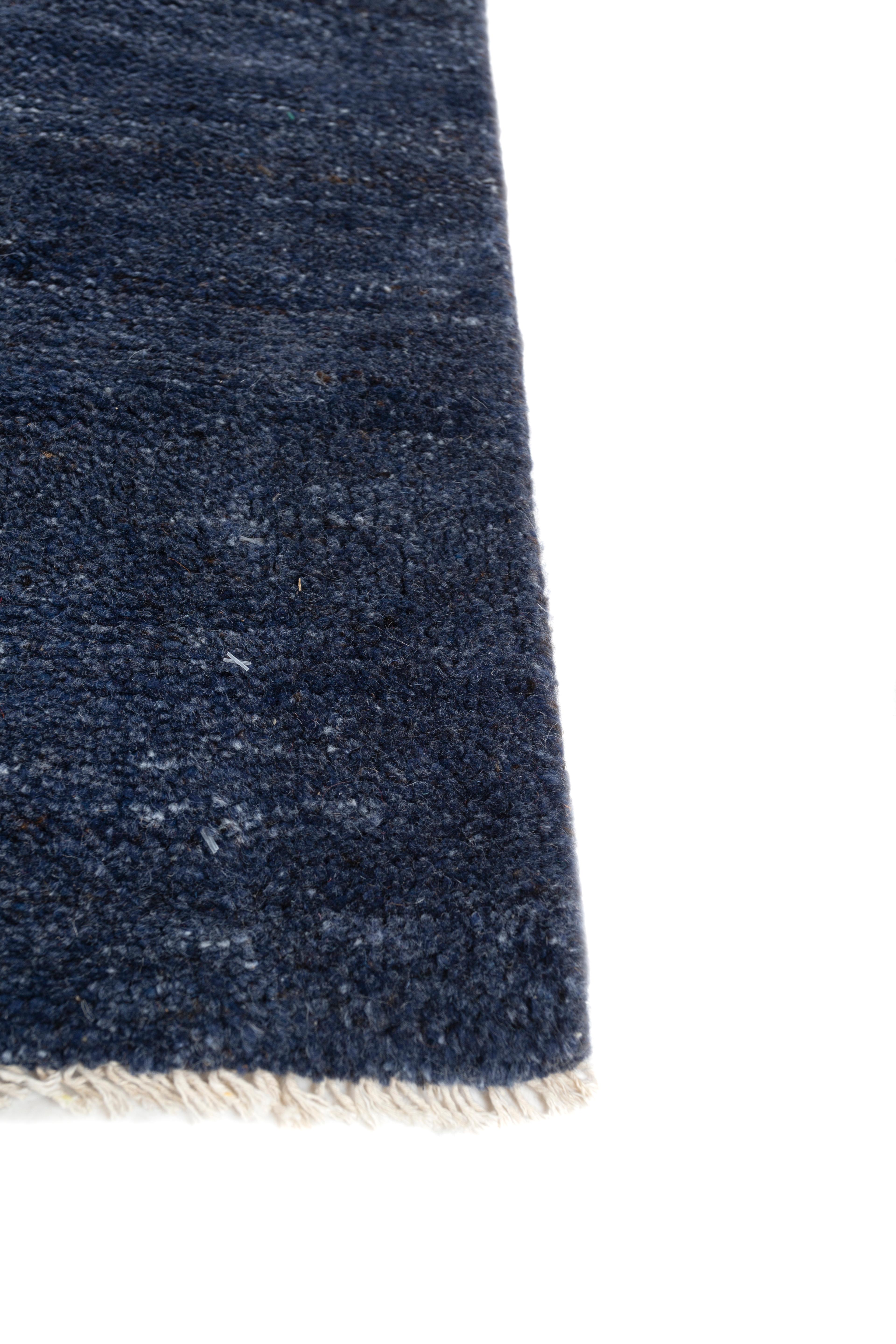 Indian Jaipur Rugs 8'6x12 Feet Hand knotted Carpet Wool Modern Blue Rug For Sale
