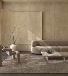 Jaipur Rugs 8X10 Feet Hand Knotted Carpet Wool And Bamboo Silk Beige & Brown Rug