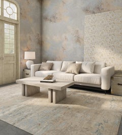 Jaipur Rugs 8X10 Pies Alfombra Anudada a Mano Lana Y Seda Bambú Beige Y Marrón