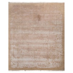 Jaipur Rugs 8x10 Füße handgeknüpfte Teppiche Wolle und Bambus Seide Elfenbein Modern