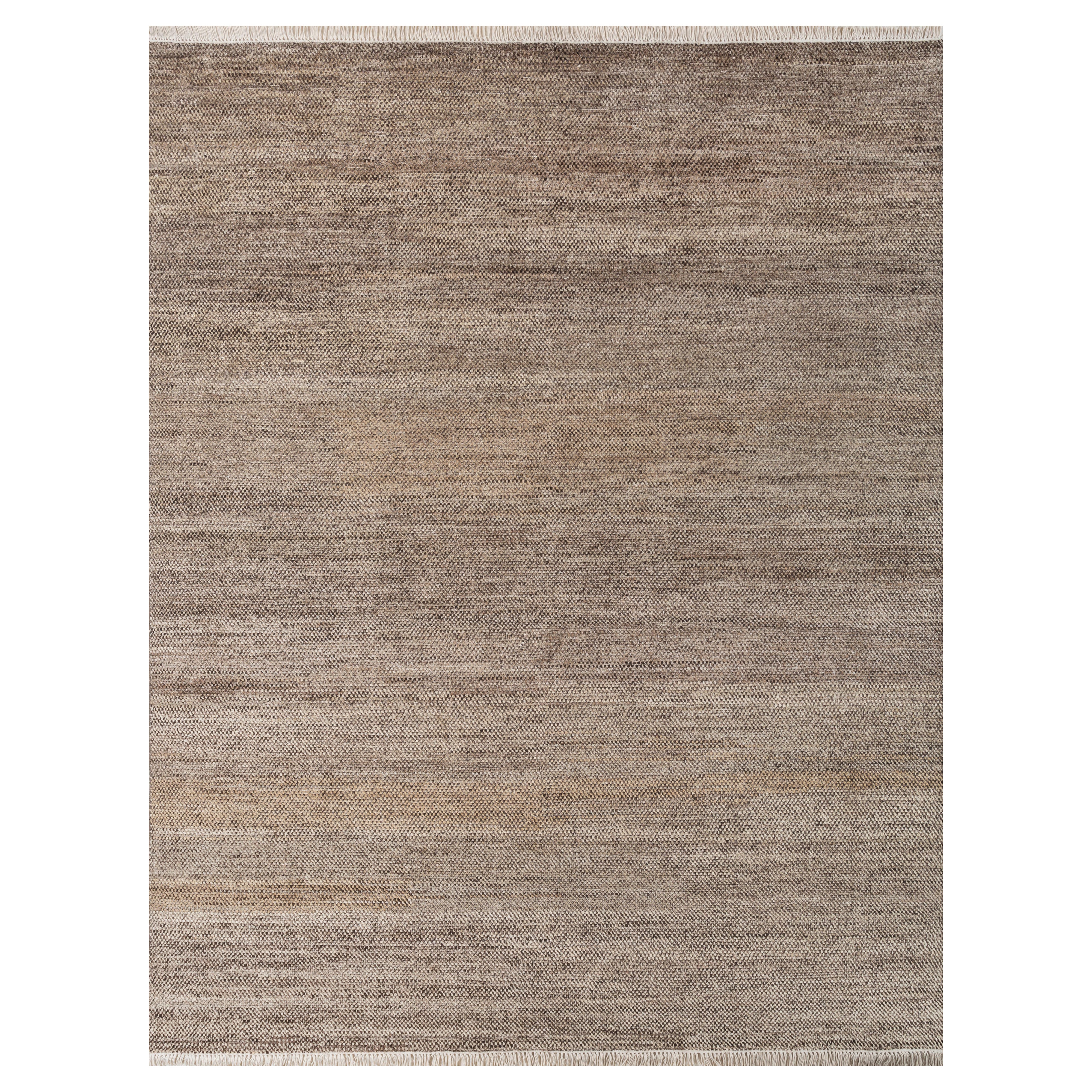 Jaipur Rugs 8X10 Feet Hand geknüpft Teppich Wolle und Seide Modern Grau & Schwarz Rug