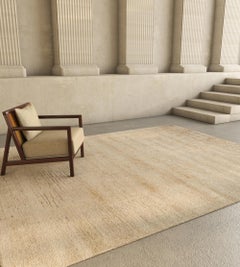 Jaipur Rugs 8x10 Feet Hand knotted Carpet Wool And Silk Modern Ivory Rug