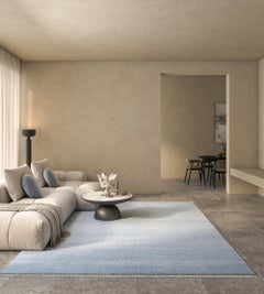 Jaipur Rugs 8x10 Feet Hand knotted Carpet Wool And Viscose Modern Blue Rug