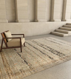 Jaipur Rugs 8X10 Feet Hand Knotted Carpet Wool Beige And Brown Transitional Rug
