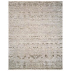 Tappeto Tranquil Traditions Avorio scuro e bianco 240x300 cm annodato a mano