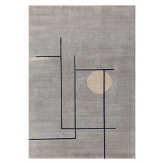 Handgeknüpfter Symphony-Teppich aus goldenem Eschenholz