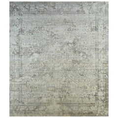 Tappeto Natural Impressions Natural White & Natural Gray 240X300 cm annodato a mano