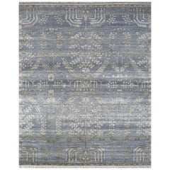 Tappeto Opaline Dreamweave Medium Gray & White 240X300 cm annodato a mano