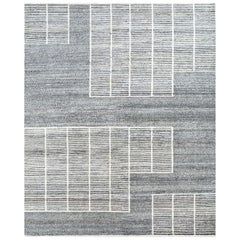 Jaipur Rugs 8X10 Feet Hand Knotted Carpet Wool Ivory Modern Moroccan & Tribal
