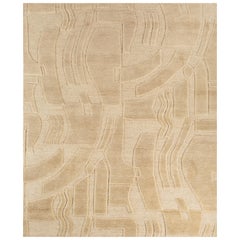 Tappeto Ivory Cascade Cloud White & Cloud White 240x300 cm annodato a mano