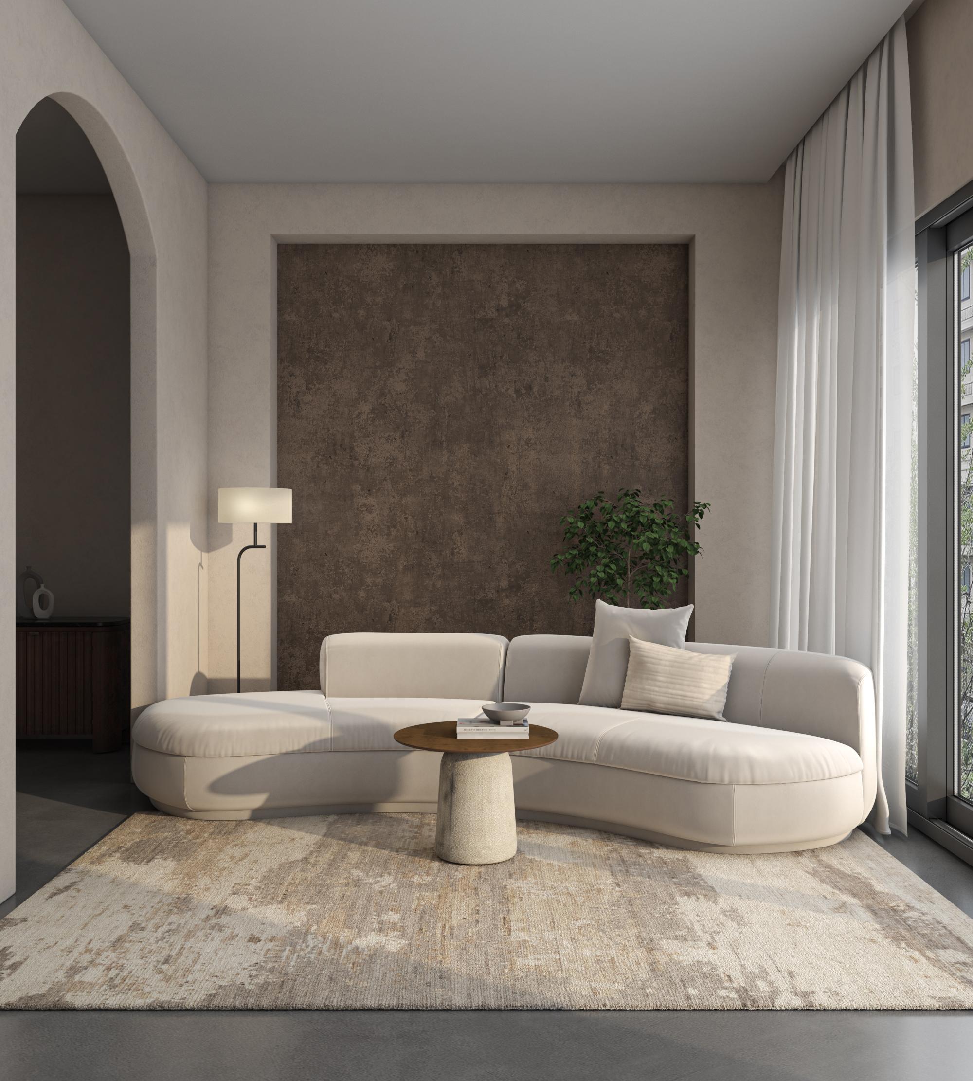 Tappeti Jaipur Il graduale declino delle civiltà fino al disordine: i motivi di questa collezione sembrano creare quel senso di disordine, ma c'è un senso quasi ipnotico di calma e pace in ognuno di essi. È a questa giustapposizione che la