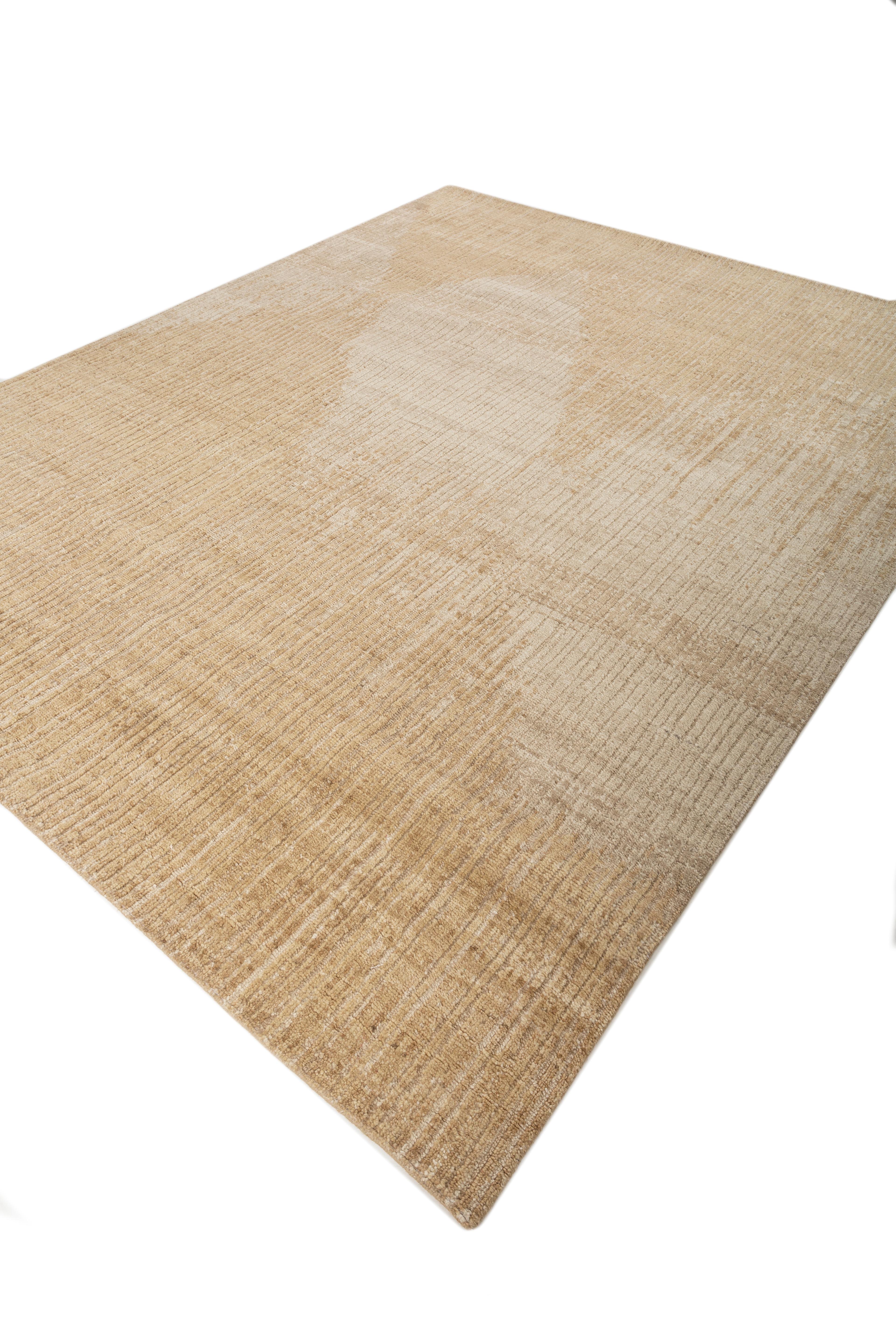 Jaipur Rugs 8X10 Pies Alfombra De Lana Anudada A Mano Moderna Beige Y Marrón Indio en venta