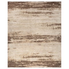 Jaipur Rugs 8x10 Feet Hand geknüpft Teppich Wolle Modern Beige Und Braun Teppich