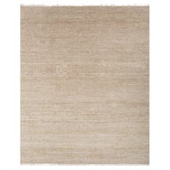 Jaipur Rugs 8x10 Piedi Tappeto annodato a mano in lana moderno beige e marrone