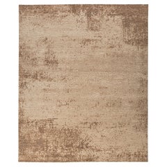 Jaipur Rugs 8x10 Piedi Tappeto annodato a mano in lana moderno beige e marrone