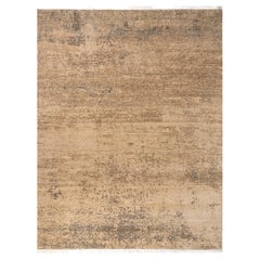 Jaipur Rugs 8x10 Piedi Tappeto annodato a mano in lana moderno beige e marrone