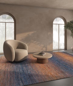 Jaipur Rugs 8x10 Feet Hand geknüpft Teppich Wolle Modern Blau Teppich