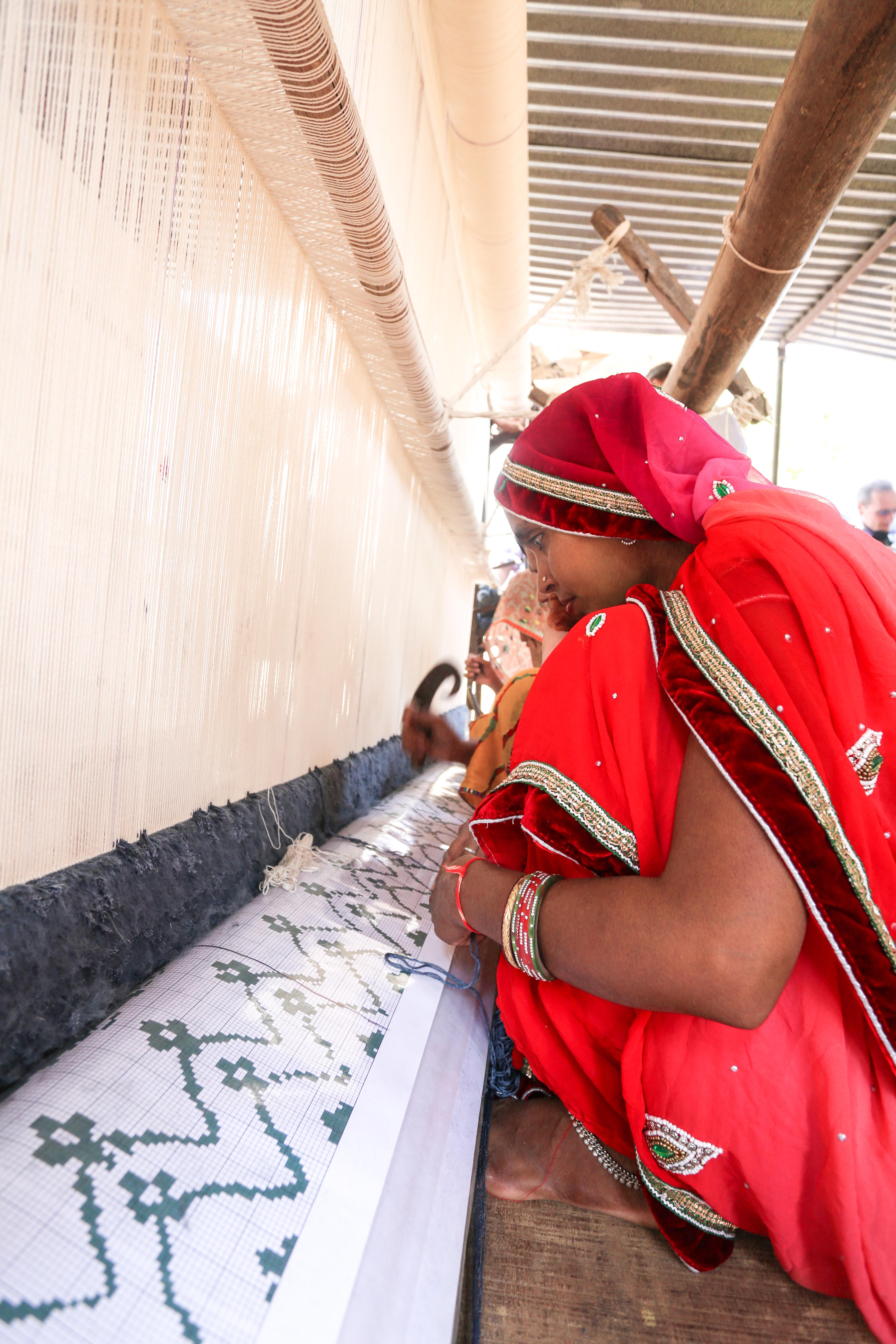 Jaipur Rugs 8x10 Piedi Tappeto annodato a mano in lana Tappeto moderno blu In condizioni Nuovo in vendita a Milano, IT