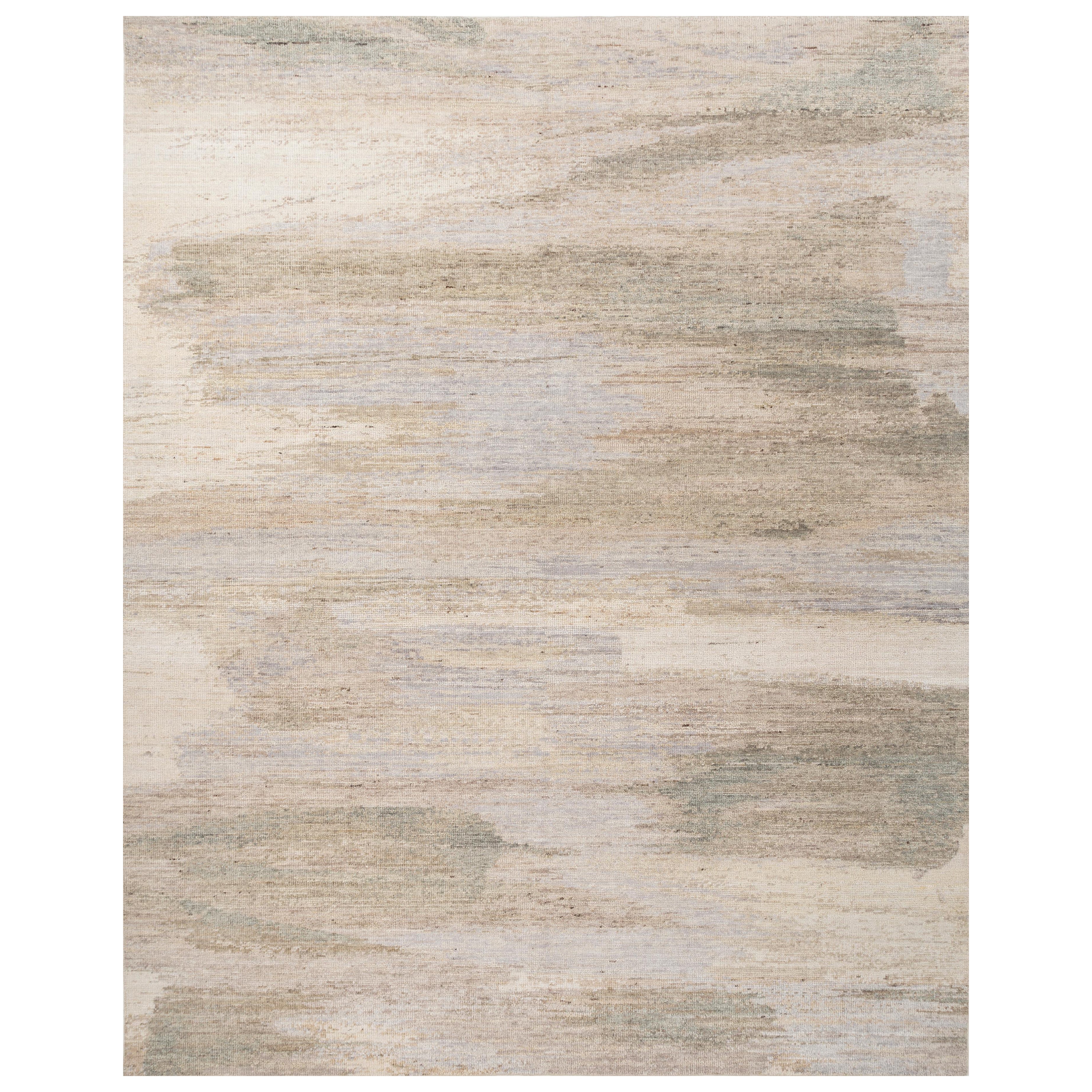 Jaipur Rugs 8X10 Piedi Tappeto annodato a mano in lana Grigio e Nero Moderno