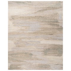 Jaipur Rugs 8X10 Piedi Tappeto annodato a mano in lana Grigio e Nero Moderno