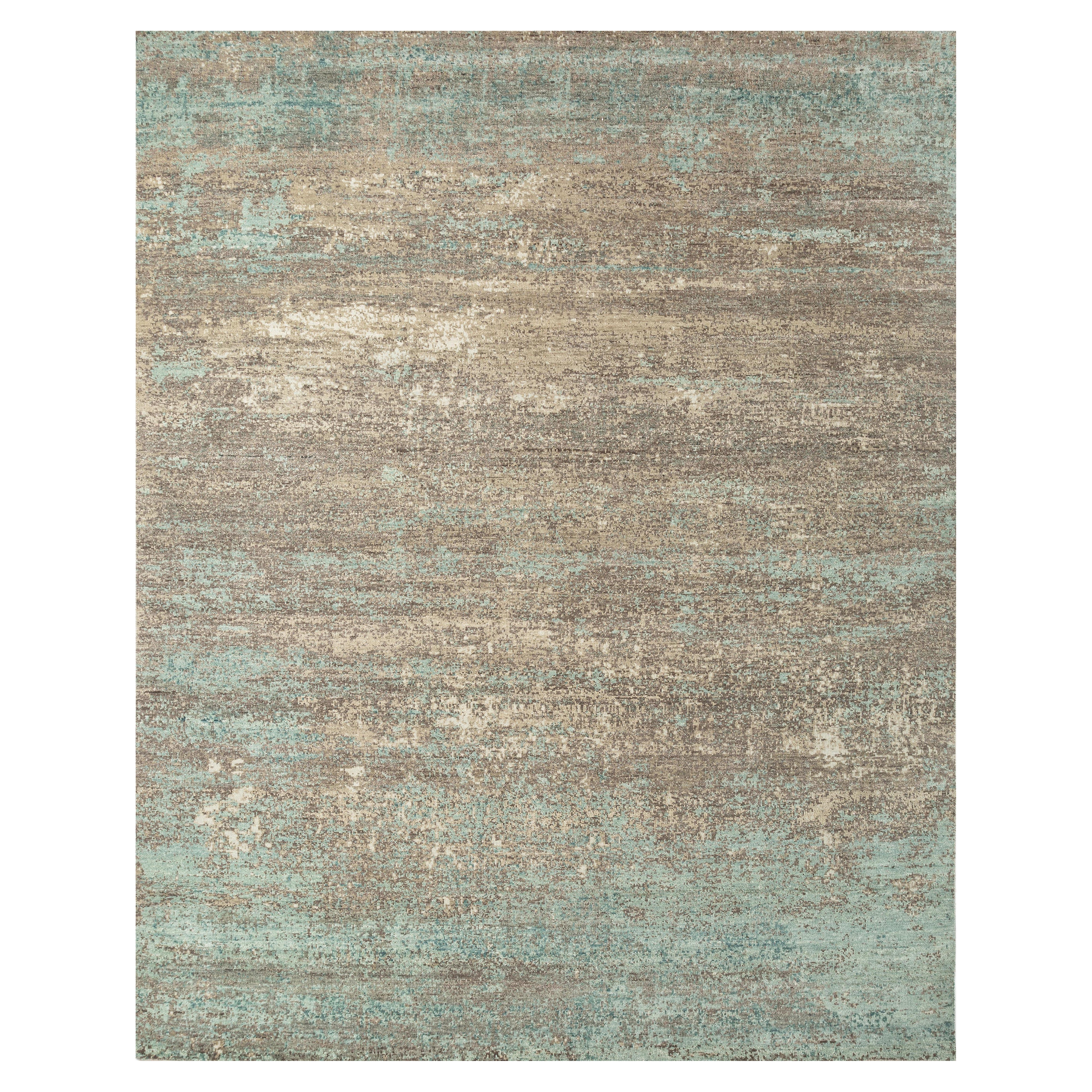 Jaipur Rugs 8x10 Feet Hand geknüpft Teppich Wolle Modern Grau Und Schwarz Teppich